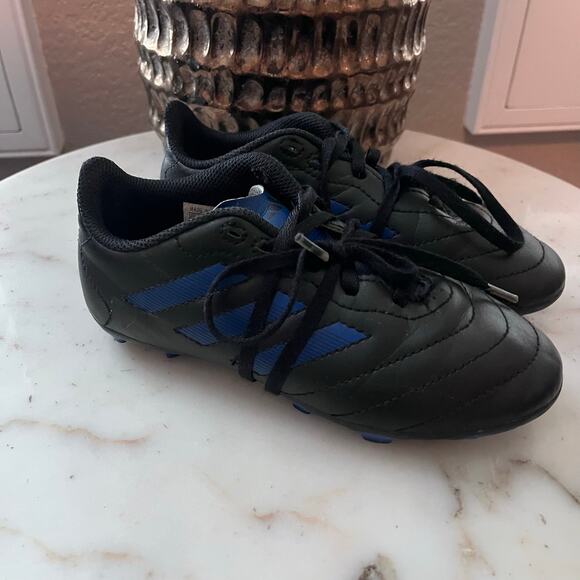 Adidas Other - Adidas Youth Soccer Cleat Size 13K Black and Blue Lace Up